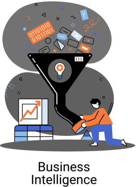 Stratejik kararlar almak için analitik bilgi toplayan ticari istihbarat veri analizi