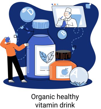 Organik vitamin içeceği zayıf insanları zayıflatmak için sağlıklı bir diyet kokteyli. Vejetaryen detoks yiyecek ve içki