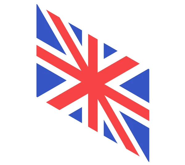 Verenigd Koninkrijk vlag. Groot-Brittannië nationaal symbool. Britse vlag vlakke vector illustratie — Stockvector