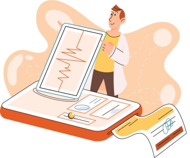 Çevrimiçi tıbbi hizmetler mobil uygulama, danışma ve reçeteli ilaç, teşhis metaforu, e-sağlık