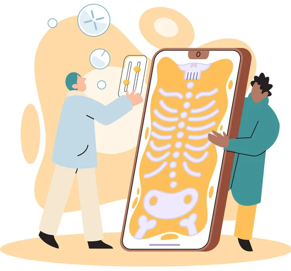 Çevrimiçi tıbbi hizmetler mobil uygulama, danışma ve reçeteli ilaç, teşhis metaforu, e-sağlık