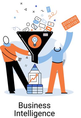 Stratejik kararlar almak için analitik bilgi toplayan ticari istihbarat veri analizi