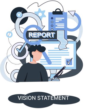 Vizyon beyanı, ana iş fikrinin tanımı, iş formatı, rakiplere karşı avantaj