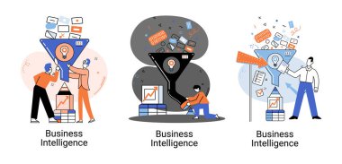 Stratejik kararlar almak için analitik bilgi toplayan ticari istihbarat veri analizi