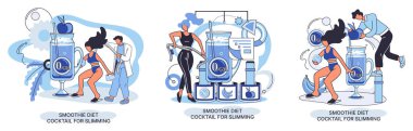 Fitness yaşam tarzı ve beslenme metaforu. Sağlıklı detoks vegan yiyecek ve içecek, zayıflamak için vejetaryen diyeti