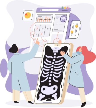 Çevrimiçi tıbbi hizmetler mobil uygulama, danışma ve reçeteli ilaç, teşhis metaforu, e-sağlık