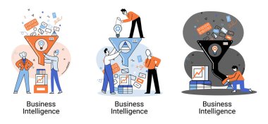 Stratejik kararlar almak için analitik bilgi toplayan ticari istihbarat veri analizi