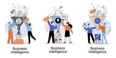 Stratejik kararlar almak için analitik bilgi toplayan ticari istihbarat veri analizi