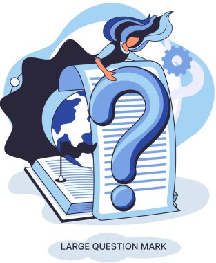 Ladge soru işareti. Problem ve çözüm metaforu. Soru sor. SSS sık sık yardım istedi.