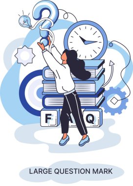 Ladge soru işareti metaforu. Sorun ve çözüm konsepti, soru işareti. Soru sor ve cevapları al. Çevrimiçi destek merkezi. Karmaşık sorunları çözmek, neden forum imzalamak. SSS sık sık yardım istedi.