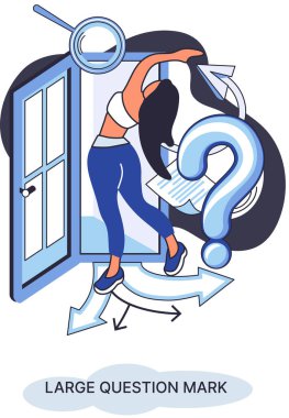 Ladge soru işareti metaforu. Sorun ve çözüm konsepti, soru işareti. Soru sor ve cevapları al. Çevrimiçi destek merkezi. Karmaşık sorunları çözmek, neden forum imzalamak. SSS sık sık yardım istedi.