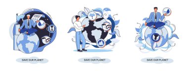 Gezegenimizin ekolojik metaforunu, Dünya gününü, kendi vatanımıza olan sevgimizi koru. Sürdürülebilir bahçe yenilenebilir enerjisi. Doğayı korumak hava ve su kirliliğini, rasyonel tüketimi durdurmak