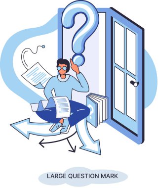 Ladge soru işareti metaforu. Sorun ve çözüm konsepti, soru işareti. Soru sor ve cevapları al. Çevrimiçi destek merkezi. Karmaşık sorunları çözmek, neden forum imzalamak. SSS sık sık yardım istedi.