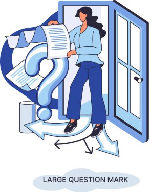 Ladge soru işareti metaforu. Sorun ve çözüm konsepti, soru işareti. Soru sor ve cevapları al. Çevrimiçi destek merkezi. Karmaşık sorunları çözmek, neden forum imzalamak. SSS sık sık yardım istedi.