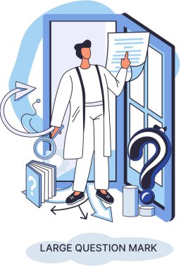 Ladge soru işareti metaforu. Sorun ve çözüm konsepti, soru işareti. Soru sor ve cevapları al. Çevrimiçi destek merkezi. Karmaşık sorunları çözmek, neden forum imzalamak. SSS sık sık yardım istedi.