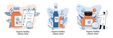 Organik ve vitamin dolu içecek. Vegan detoks yiyecek ve içecek. Sağlıklı diyet kokteyli olarak terapötik smoothie, bitkisel beslenme metaforu. Ham malzeme karışımı, enerji diyeti için beslenme doğal meyve suyu.