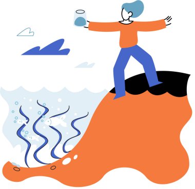 Laboratuvar asistanı, su kaynaklarıyla deneyler yapıyor. Çevre üzerindeki etkisini inceliyor. Ekolojik araştırmacı göl ya da nehirden gelen test verilerini analiz ediyor. Biyolojik analiz için test tüpü kullanan bilim adamı.