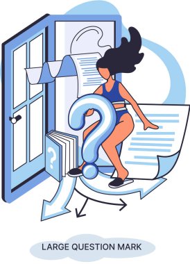 Ladge soru işareti metaforu. Sorun ve çözüm konsepti, soru işareti. Soru sor ve cevapları al. Çevrimiçi destek merkezi. Karmaşık sorunları çözmek, neden forum imzalamak. SSS sık sık yardım istedi.