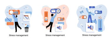 Stress management abstract metaphor, pressure control, depression, emotional tension, mental health management, physical and psychological stress. Way to lead an active, productive and fulfilling life