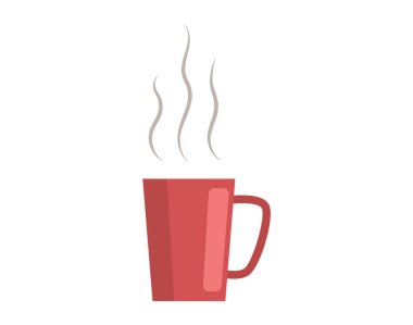 Beyaz arka planda izole edilmiş, saplı ve buharlı cam bardak. Konteynır, sıvılar ve içecekler için cam eşyalar. Tabak, çay fincanı, seramik kap, içecek kahvaltısı. Sıcak çay ya da kahve ile portakal kupası