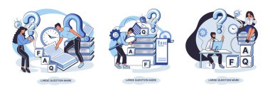 Ladge soru işareti metaforu. Sorun ve çözüm konsepti, soru işareti. Soru sor ve cevapları al. Çevrimiçi destek merkezi. Karmaşık sorunları çözmek, neden forum imzalamak. SSS sık sık yardım istedi.
