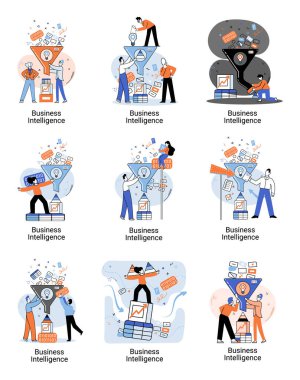 İş zekası, veri analizi, stratejik iş kararları almak için analitik bilgi toplamak. Sonuç almak için sorun çözme, yönetim araçları, girişim stratejisi geliştirme