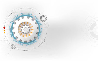 Abstract Scientific Future Technology Background. For Business Presentation. Flyer, Poster Vector Illustration Concept 