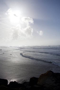 Deniz kıyısının güzel manzarası 