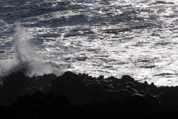 Büyük Deniz Dalgaları Damlaları — Stok fotoğraf