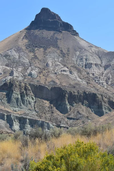 Volcanic Mountains Rocky Landscape Blue Sky — Stock Photo, Image