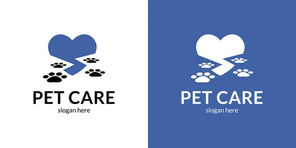 Logotipo Criativo Pet Care Ilustração Vetorial — Vetor de Stock