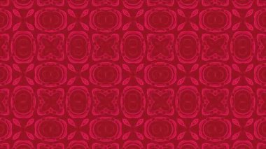 Kaleydoskop arka plan kırmızı rengi. 4k çözünürlüğü.