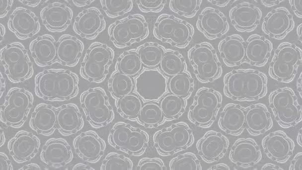 Kaleidoscope Background Silver Color Resolution — Stock Video