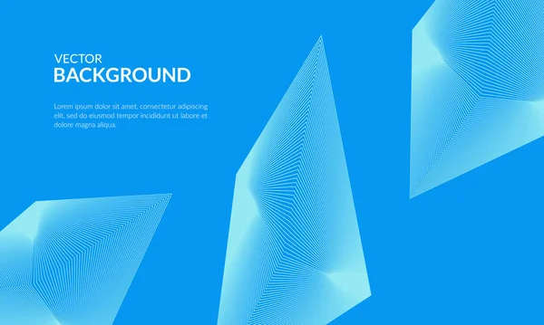 Blauer Polygon Hintergrund Vektorillustration — Stockvektor