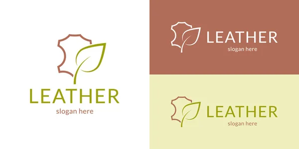 Vejetaryen deri logo. Vektör illüstrasyonu.
