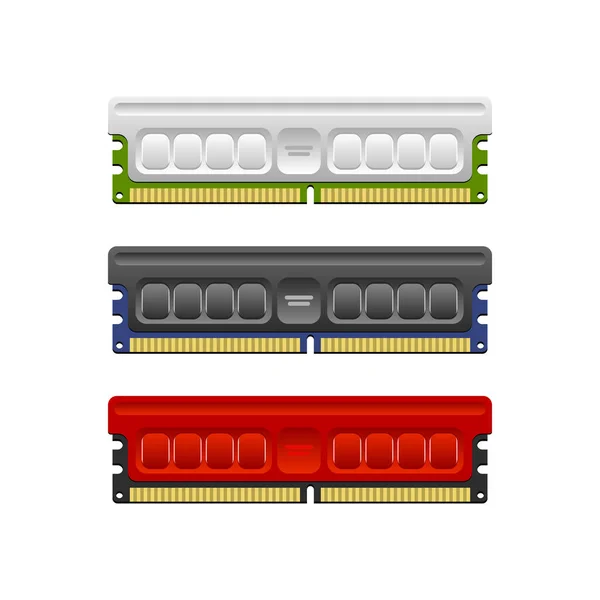 Modern Ram Memory Module Icon Vector Illustration — Archivo Imágenes Vectoriales