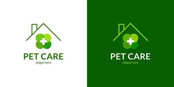Cute Pet Care Logo Vector Illustration Wektory Stockowe bez tantiem