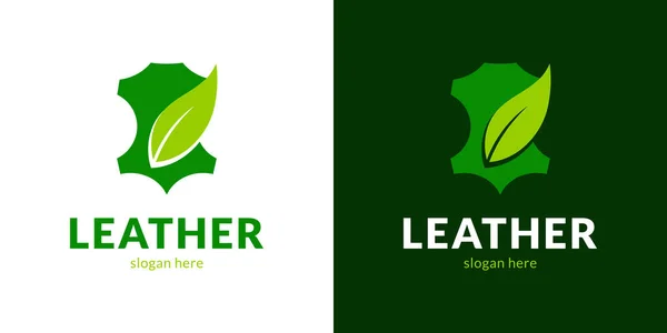 Şık bir vegan deri sembol. Vektör illüstrasyonu.