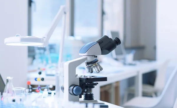 Professional Equipment Microscope Clinical Laboratory Medicine Science Concept — Foto de Stock