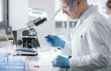 Professional scientist working in the laboratory, medical research concept