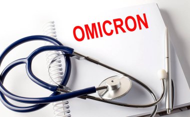 Kalemle, steteskopla OMICRON metniyle defter