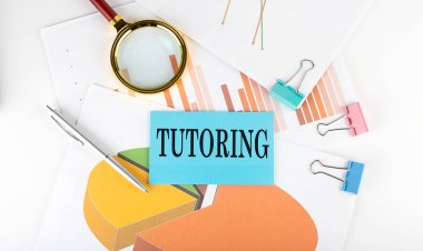 TUTORING text on sticker on the paper diagram