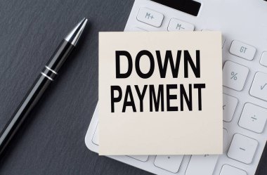 Hesap makinesindeki etiket, iş konsepti üzerine Ödeme Tutanağı yaz