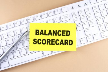 Klavyede yapış yapış metin, iş konsepti