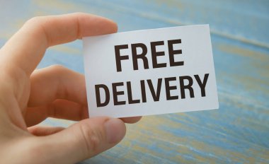 Kağıt Kartta Beleş Metin Konsepti.