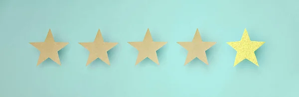 Customer Experience Concept Best Excellent Services Rating Satisfaction Present Banner —  Fotos de Stock