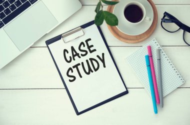 Not defterinin ortasında Vaka Çalışması ile ilgili bir not vardı..