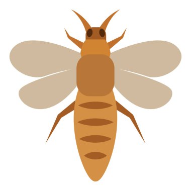 Kelebekler için düz renk simgesi.