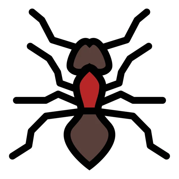 Karınca Için Doldurulmuş Taslak Simgesi — Stok Vektör