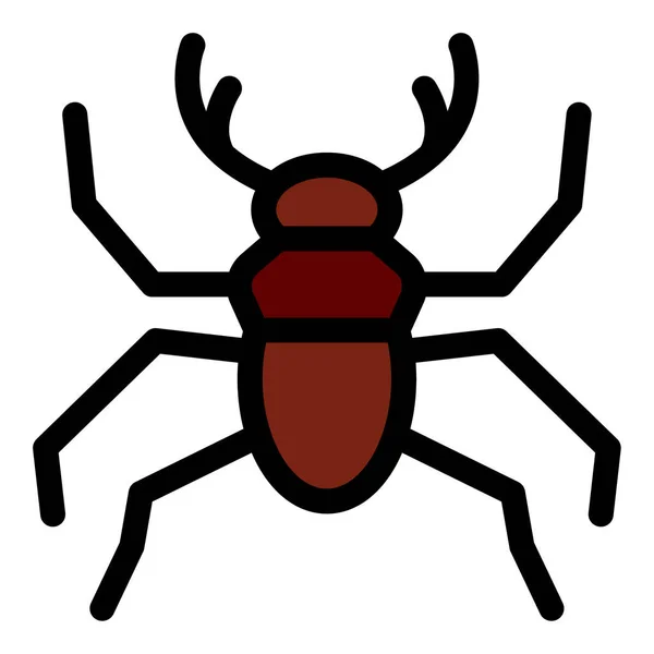 Böcek Böceği Için Doldurulmuş Taslak Simgesi — Stok Vektör